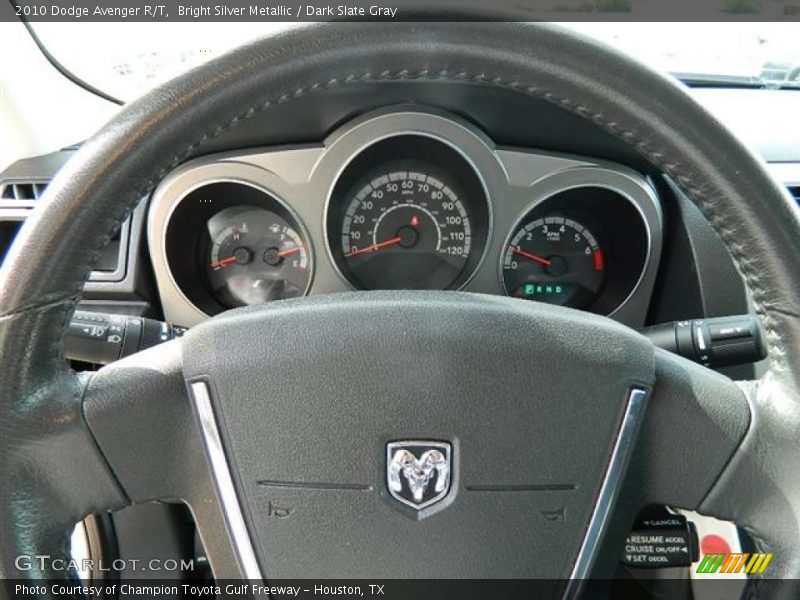 Bright Silver Metallic / Dark Slate Gray 2010 Dodge Avenger R/T