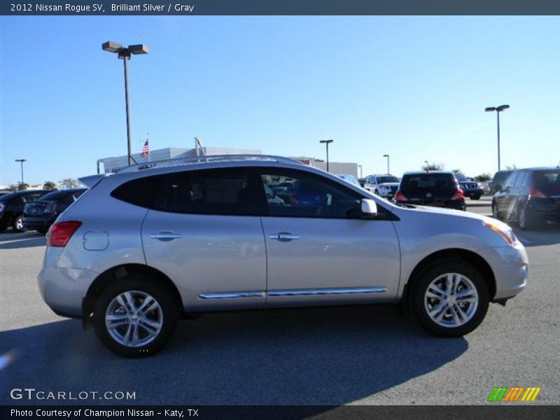 Brilliant Silver / Gray 2012 Nissan Rogue SV