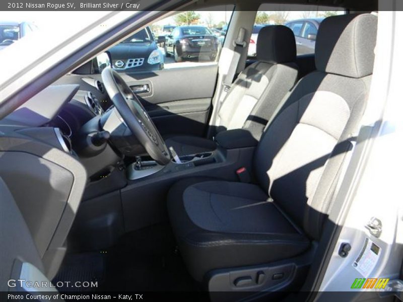 Brilliant Silver / Gray 2012 Nissan Rogue SV