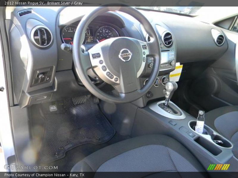 Brilliant Silver / Gray 2012 Nissan Rogue SV