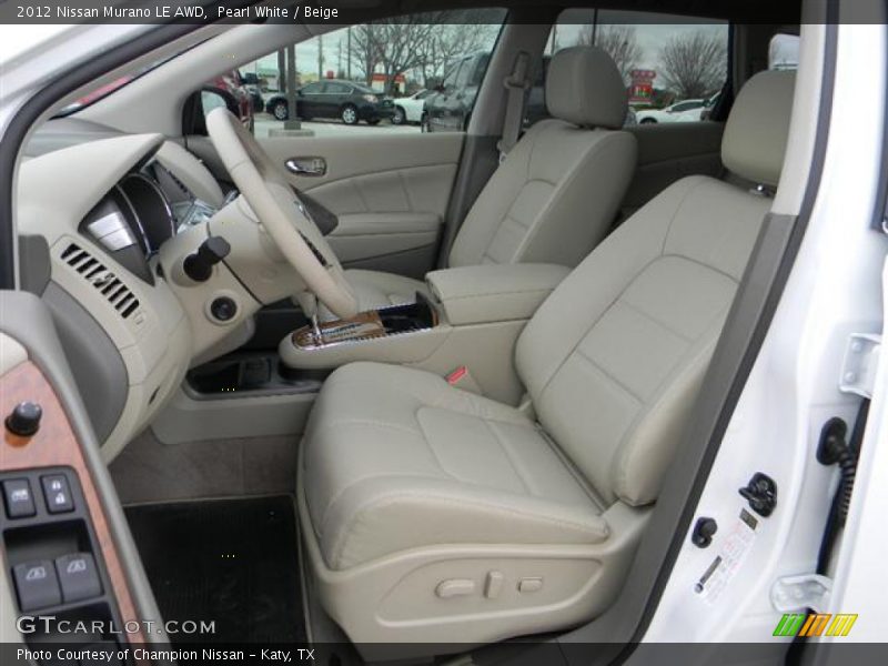  2012 Murano LE AWD Beige Interior