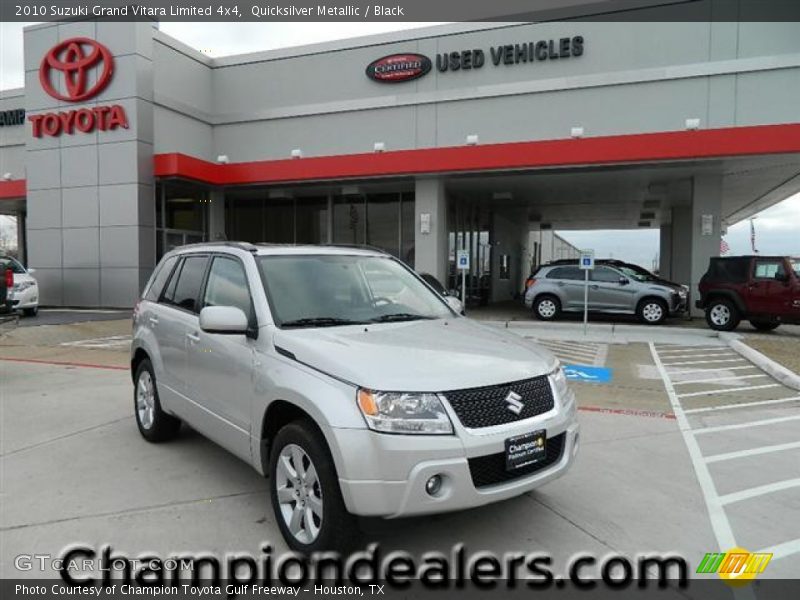 Quicksilver Metallic / Black 2010 Suzuki Grand Vitara Limited 4x4