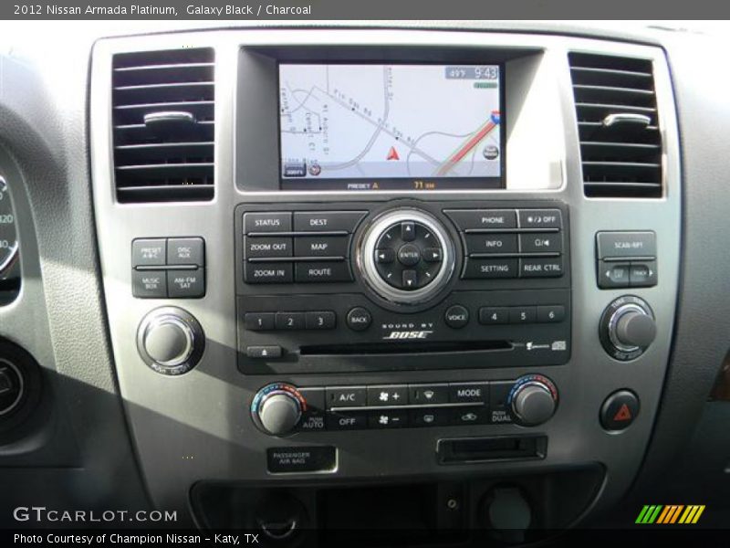Controls of 2012 Armada Platinum