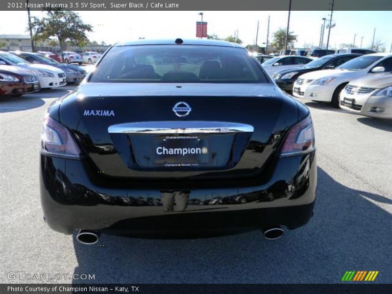 Super Black / Cafe Latte 2012 Nissan Maxima 3.5 SV Sport