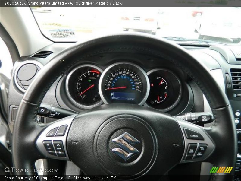 Quicksilver Metallic / Black 2010 Suzuki Grand Vitara Limited 4x4