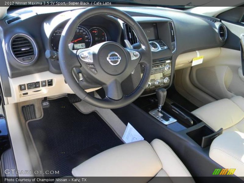 Super Black / Cafe Latte 2012 Nissan Maxima 3.5 SV Sport