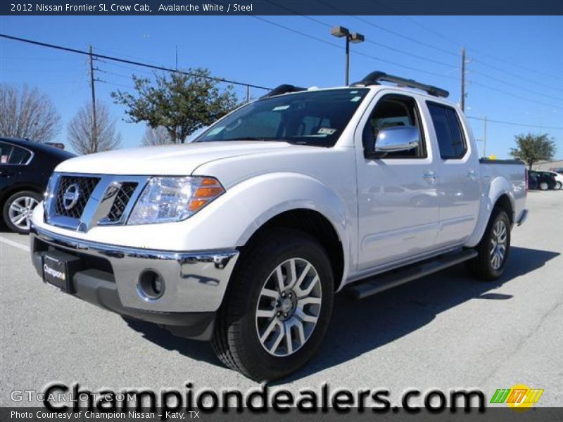 Avalanche White / Steel 2012 Nissan Frontier SL Crew Cab