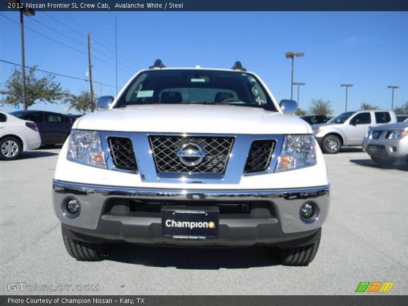 Avalanche White / Steel 2012 Nissan Frontier SL Crew Cab