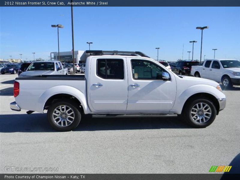 Avalanche White / Steel 2012 Nissan Frontier SL Crew Cab