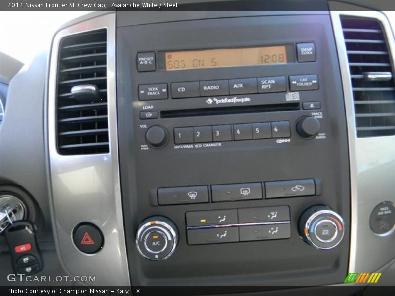 Avalanche White / Steel 2012 Nissan Frontier SL Crew Cab