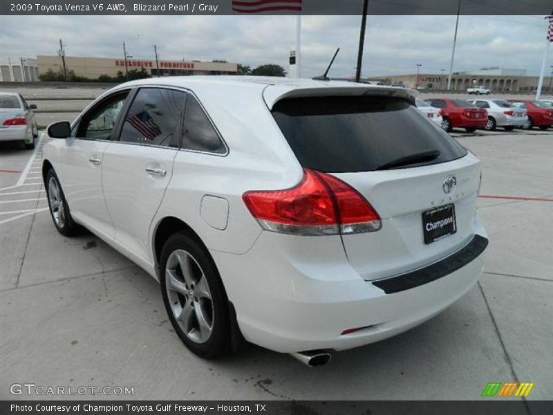 Blizzard Pearl / Gray 2009 Toyota Venza V6 AWD
