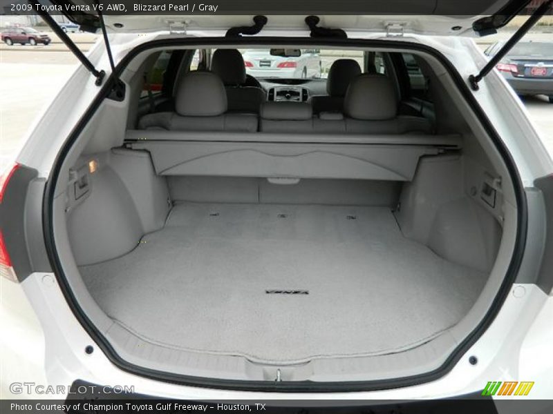 Blizzard Pearl / Gray 2009 Toyota Venza V6 AWD