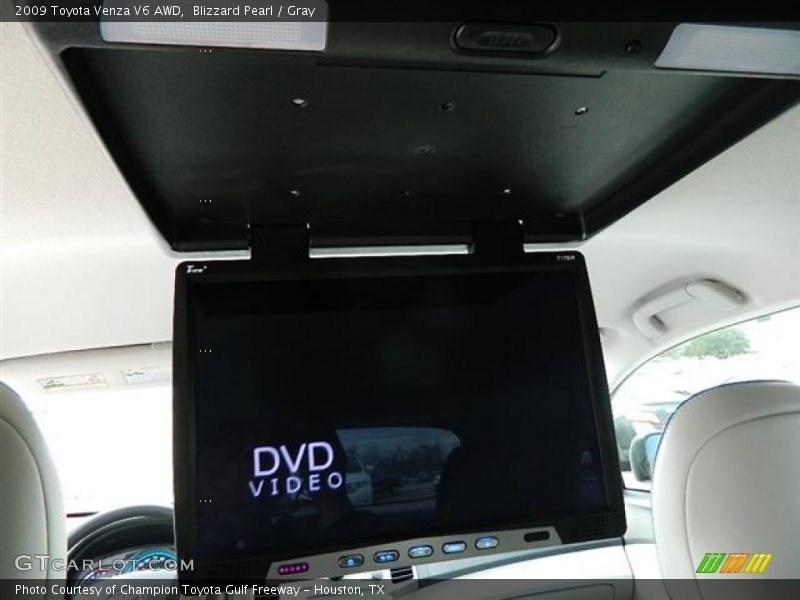 Blizzard Pearl / Gray 2009 Toyota Venza V6 AWD