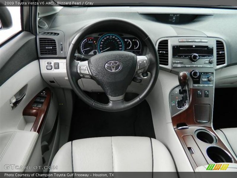 Blizzard Pearl / Gray 2009 Toyota Venza V6 AWD
