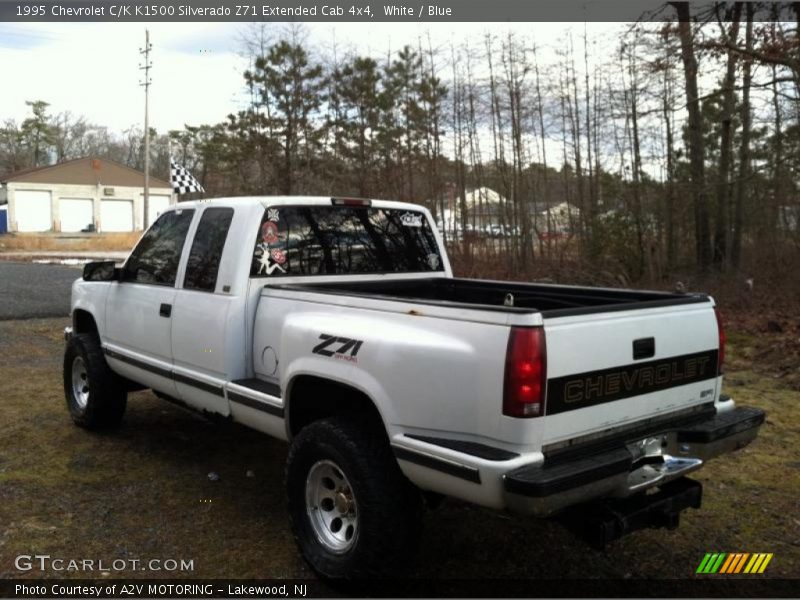 White / Blue 1995 Chevrolet C/K K1500 Silverado Z71 Extended Cab 4x4