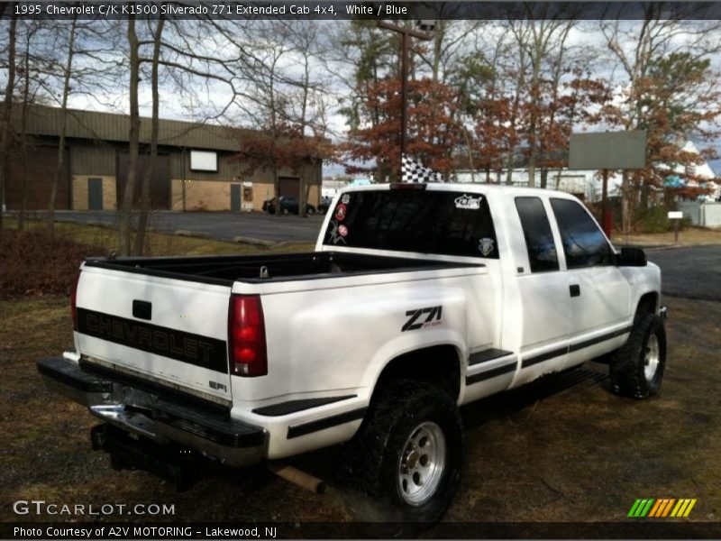 White / Blue 1995 Chevrolet C/K K1500 Silverado Z71 Extended Cab 4x4