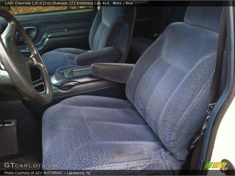 White / Blue 1995 Chevrolet C/K K1500 Silverado Z71 Extended Cab 4x4