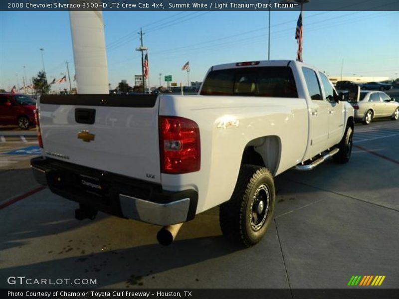 Summit White / Light Titanium/Dark Titanium 2008 Chevrolet Silverado 3500HD LTZ Crew Cab 4x4