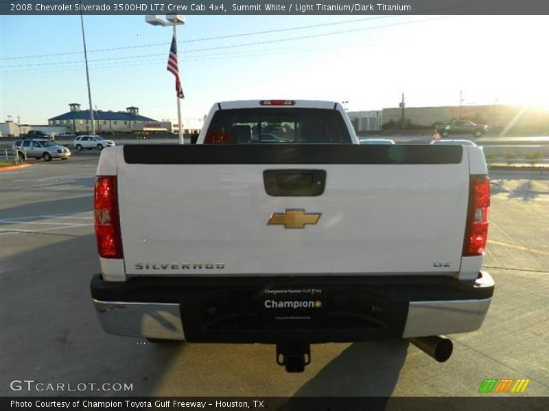 Summit White / Light Titanium/Dark Titanium 2008 Chevrolet Silverado 3500HD LTZ Crew Cab 4x4