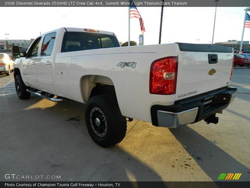 Summit White / Light Titanium/Dark Titanium 2008 Chevrolet Silverado 3500HD LTZ Crew Cab 4x4