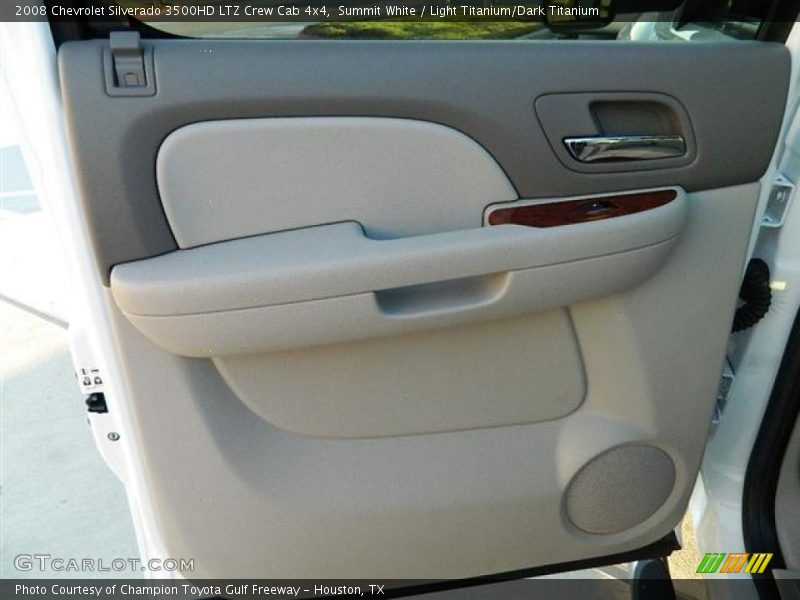 Summit White / Light Titanium/Dark Titanium 2008 Chevrolet Silverado 3500HD LTZ Crew Cab 4x4