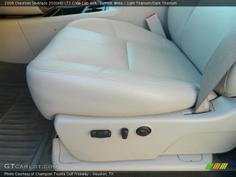 Summit White / Light Titanium/Dark Titanium 2008 Chevrolet Silverado 3500HD LTZ Crew Cab 4x4