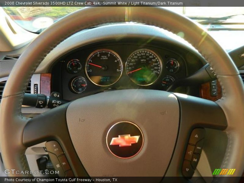 Summit White / Light Titanium/Dark Titanium 2008 Chevrolet Silverado 3500HD LTZ Crew Cab 4x4