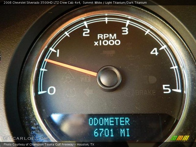 Summit White / Light Titanium/Dark Titanium 2008 Chevrolet Silverado 3500HD LTZ Crew Cab 4x4