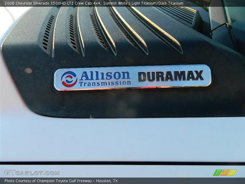Summit White / Light Titanium/Dark Titanium 2008 Chevrolet Silverado 3500HD LTZ Crew Cab 4x4