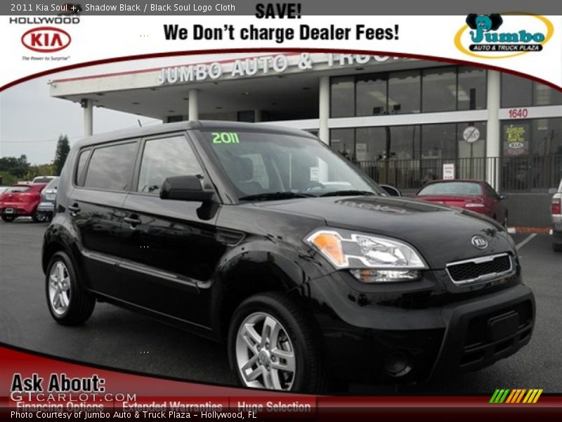 Shadow Black / Black Soul Logo Cloth 2011 Kia Soul +