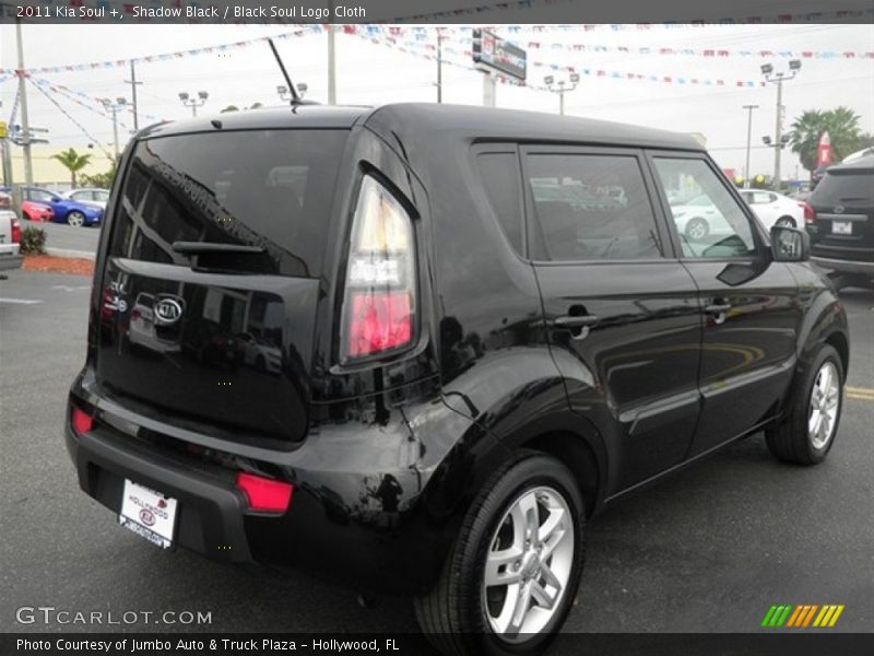 Shadow Black / Black Soul Logo Cloth 2011 Kia Soul +