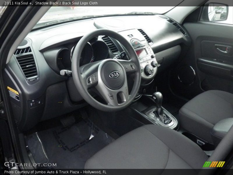 Shadow Black / Black Soul Logo Cloth 2011 Kia Soul +