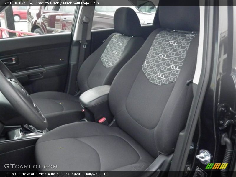 Shadow Black / Black Soul Logo Cloth 2011 Kia Soul +