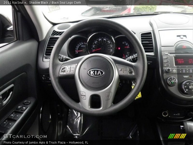 Shadow Black / Black Soul Logo Cloth 2011 Kia Soul +