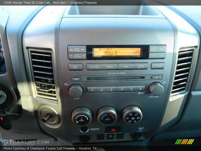 Red Alert / Graphite/Titanium 2006 Nissan Titan SE Crew Cab