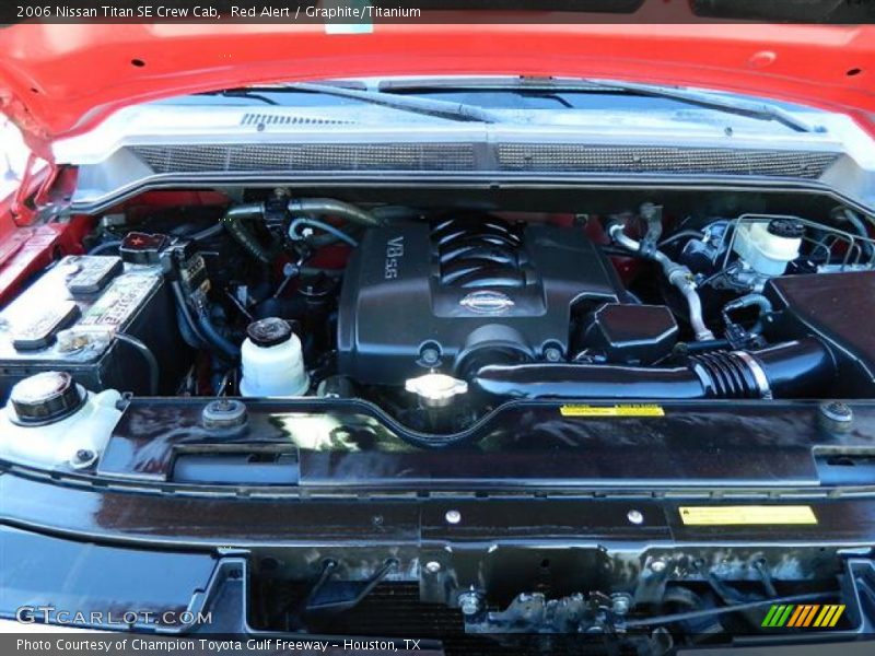 Red Alert / Graphite/Titanium 2006 Nissan Titan SE Crew Cab