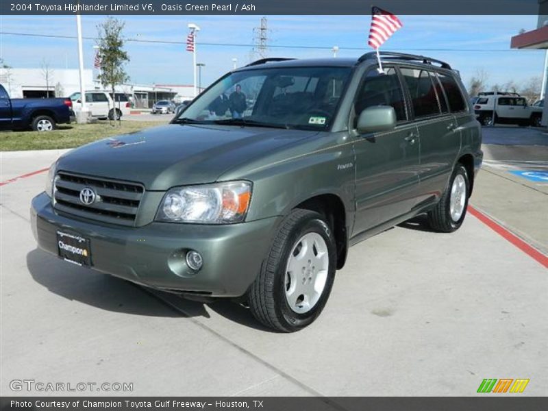 Oasis Green Pearl / Ash 2004 Toyota Highlander Limited V6
