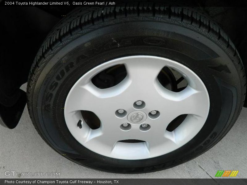 Oasis Green Pearl / Ash 2004 Toyota Highlander Limited V6