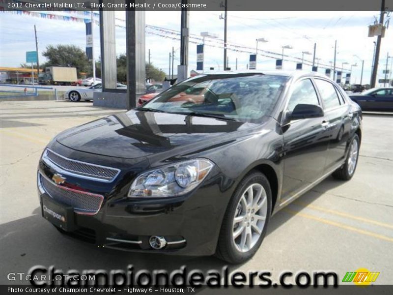 Black Granite Metallic / Cocoa/Cashmere 2012 Chevrolet Malibu LTZ