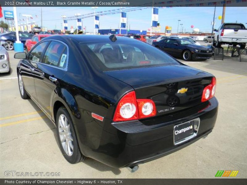 Black Granite Metallic / Cocoa/Cashmere 2012 Chevrolet Malibu LTZ