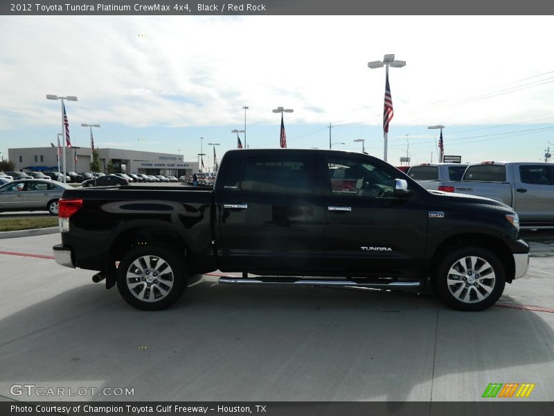 Black / Red Rock 2012 Toyota Tundra Platinum CrewMax 4x4