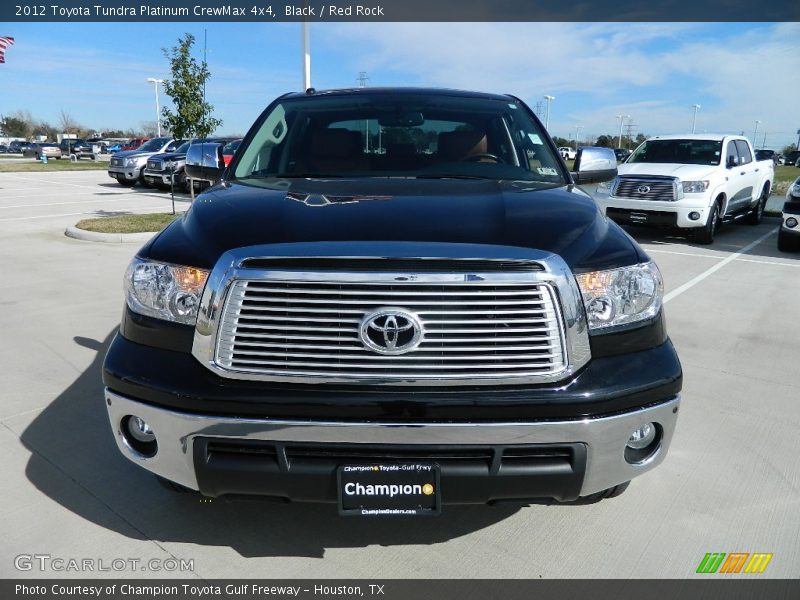 Black / Red Rock 2012 Toyota Tundra Platinum CrewMax 4x4