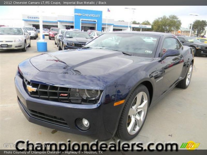Imperial Blue Metallic / Black 2012 Chevrolet Camaro LT/RS Coupe