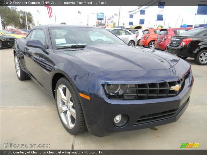 Imperial Blue Metallic / Black 2012 Chevrolet Camaro LT/RS Coupe