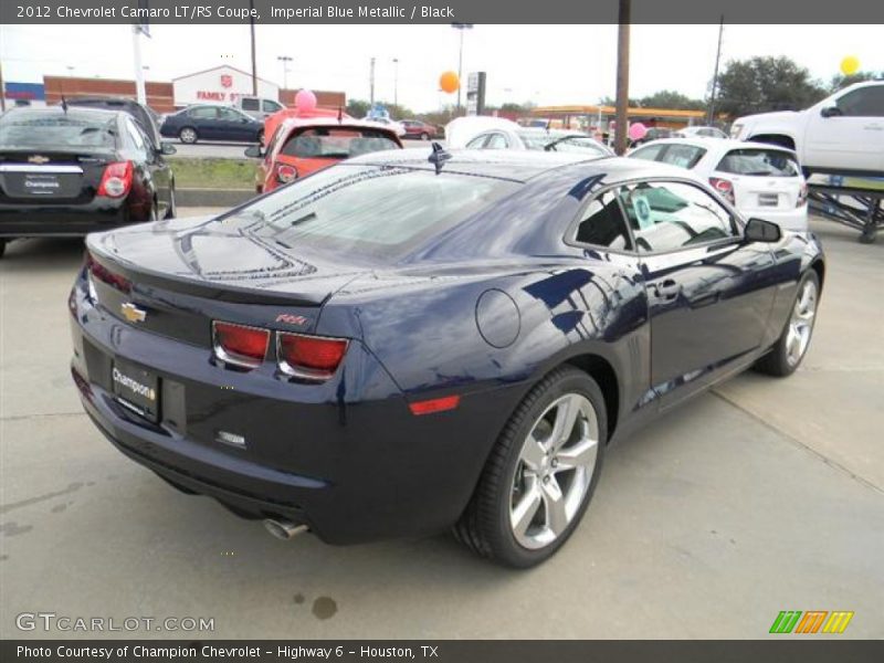 Imperial Blue Metallic / Black 2012 Chevrolet Camaro LT/RS Coupe
