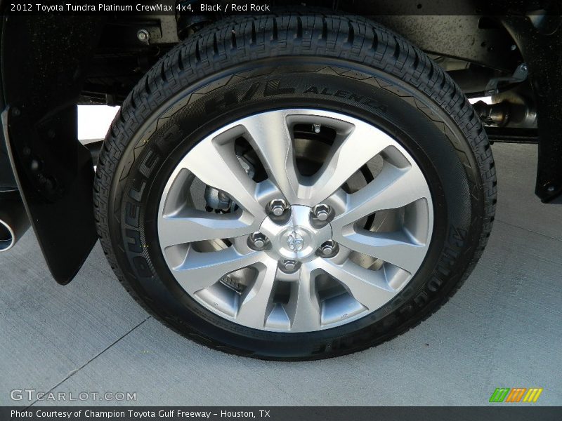 Black / Red Rock 2012 Toyota Tundra Platinum CrewMax 4x4