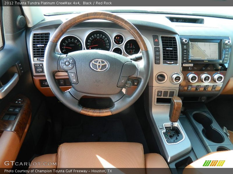 Black / Red Rock 2012 Toyota Tundra Platinum CrewMax 4x4
