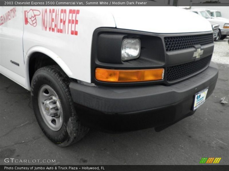 Summit White / Medium Dark Pewter 2003 Chevrolet Express 3500 Commercial Van