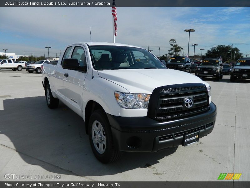 Super White / Graphite 2012 Toyota Tundra Double Cab