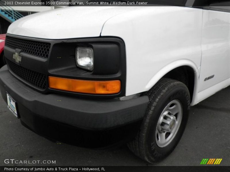 Summit White / Medium Dark Pewter 2003 Chevrolet Express 3500 Commercial Van